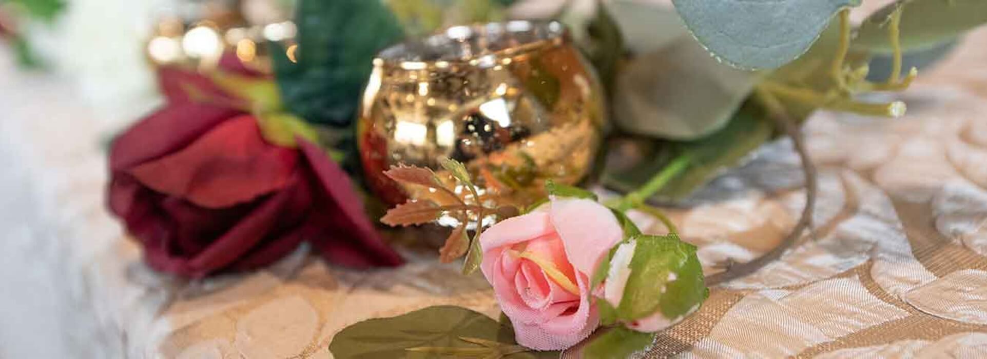 Flowers on a table