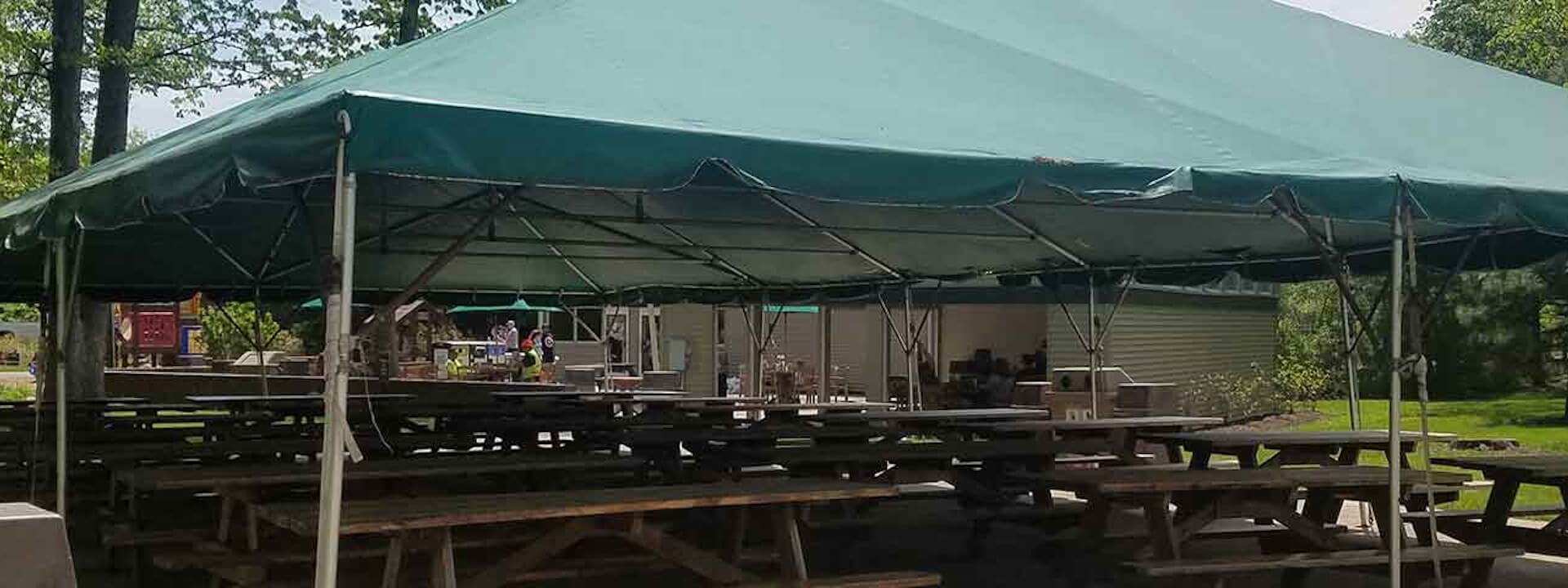 Picnic canopy near the primate area