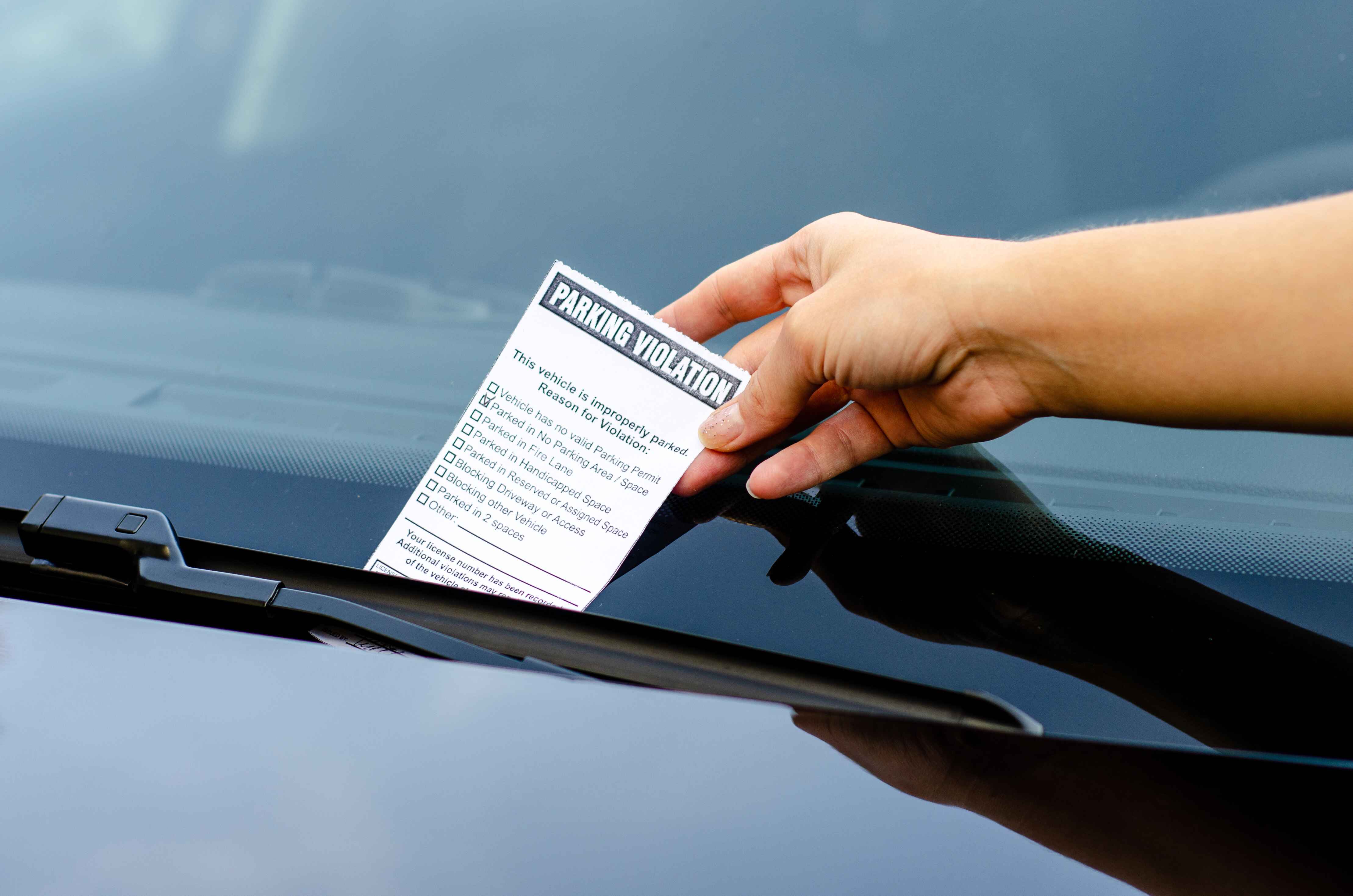 Parking Ticket on Car