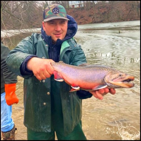 Man holding a fish