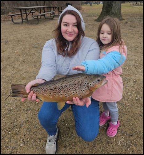 A woman holding a fish