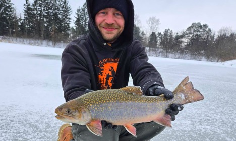 Photo of angler on a lake in the Metroparks