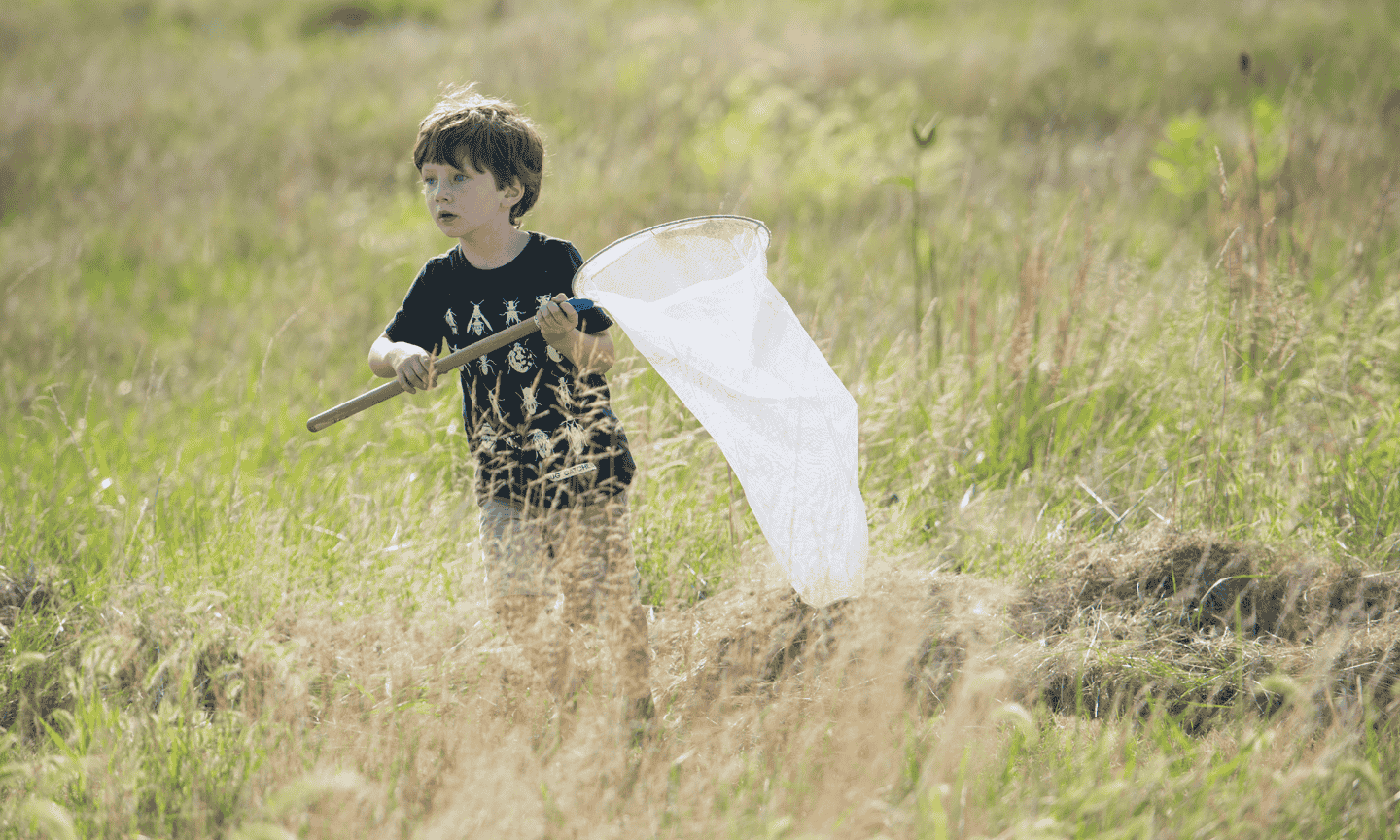 Boy in field