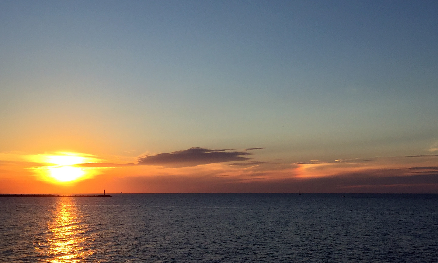 Sunset over Lake Erie