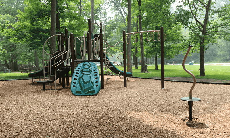 Children's playground in the park